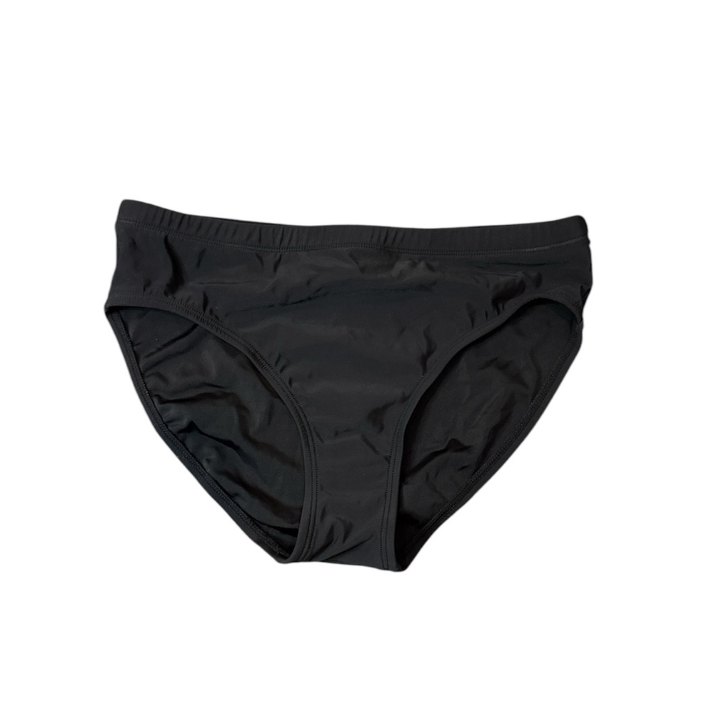 Aqua Green -  Black Bikini Bottoms Size - S